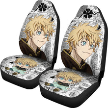 Load image into Gallery viewer, Black Clover Car Seat Covers Luck Voltia Black Clover Car Accessories Fan Gift Ci122005