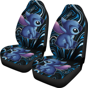 Stitch Car Seat Covers Stitch Liquify Background Car Accessories Ci221108-03