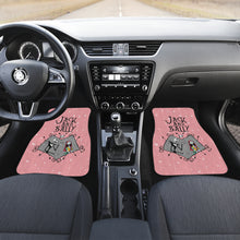 Load image into Gallery viewer, Nightmare Before Christmas Cartoon Car Floor Mats - Jack Skellington And Sally In Grey Heart Sweet Pink Car Mats Ci101202