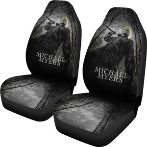 Horror Movie Car Seat Covers | Michael Myers Action In The Forest Seat Covers Ci090821