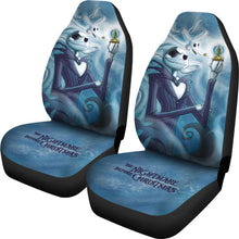 Load image into Gallery viewer, Nightmare Before Christmas Cartoon Car Seat Covers - Jack Holding Snowball With Zero Dog Seat Covers Ci092901