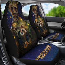 Load image into Gallery viewer, Groot And Rocket Guardians Of the Galaxy Car Seat Covers Movie Car Accessories Custom For Fans Ci22061305