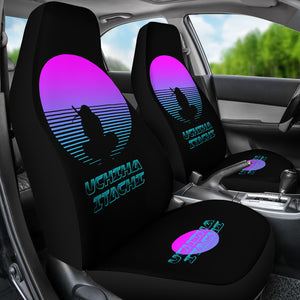 Naruto Anime Car Seat Covers - Uchiha Itachi Sitting Retro Moon Seat Covers Ci101604
