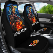Load image into Gallery viewer, Horror Movie Car Seat Covers | Michael Myers Vs Laurie Strode Silent Night Seat Covers Ci090321