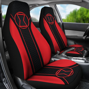 Black Widow Logo Car Seat Covers Custom For Fans Ci221228-06