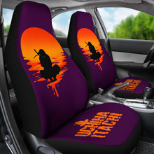 Load image into Gallery viewer, Naruto Anime Car Seat Covers - Uchiha Itachi Sitting Silhouette Melting Moon Seat Covers Ci101605