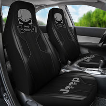 Load image into Gallery viewer, Jeep Skull Black Car Seat Covers Car Accessories Ci220602-10