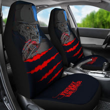 Load image into Gallery viewer, Horror Movie Car Seat Covers | Freddy Krueger Claw Blue Theme Seat Covers Ci082621