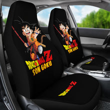 Load image into Gallery viewer, Goku Jump Dragon Ball Black Car Seat Covers Ci0728
