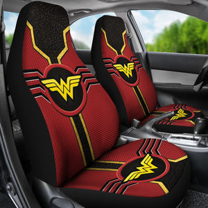 Wonder Woman Logo Car Seat Covers Custom For Fans Ci230109-05