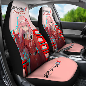 Zero Two EDM Seat Covers Anime Seat Covers Ci0716