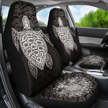 Load image into Gallery viewer, Hawaii Turtle Black Car Seat Covers Car Accessories Ci230202-06