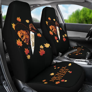 Horror Movie Car Seat Covers  Michael Myers And Laurie Strode On Knife Seat Covers Ci090721