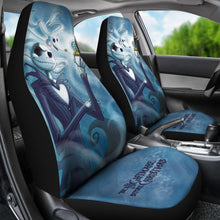 Load image into Gallery viewer, Nightmare Before Christmas Cartoon Car Seat Covers - Jack Holding Snowball With Zero Dog Seat Covers Ci092901