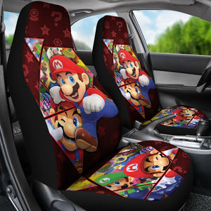 Super Mario Car Seat Covers Custom For Fans Ci221219-06