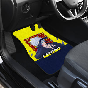 Satoru Gojo Jujutsu KaiSen Car Floor Mats Anime Car Mats Yellow Background Ci0622