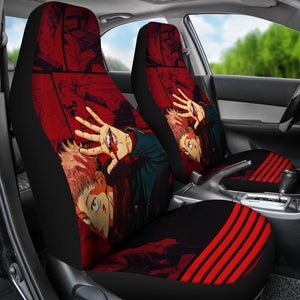 Juji Itadori Car Seat Covers Jujutsu KaiSen Anime Covers Ci0608