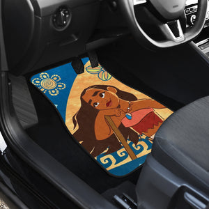 Moana Hawaiian Painting Car Floor Mats Car Accessories Ci221026-01a