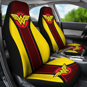Wonder Woman Logo Car Seat Covers Custom For Fans Ci221230-07