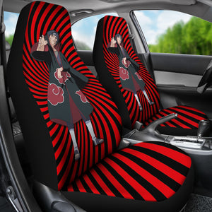 Itachi Uchiha Red Seat Covers Naruto Anime Car Seat Covers Ci102002