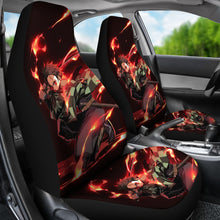 Load image into Gallery viewer, Kamado Tanjiro Fire Anime Car Seat Covers Demon Slayer Chapters Seat Covers Gift Ci0604