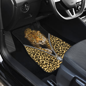 Leopard Pattern Zip Car Floor Mats Car Accessories Ci220520-10