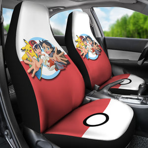 Anime Ash Ketchum Pikachu Pokemon Car Seat Covers Pokemon Car Accessorries Ci110301