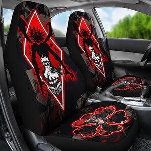 Black Clover Car Seat Covers Asta Black Clover Car Accessories Fan Gift Ci122102