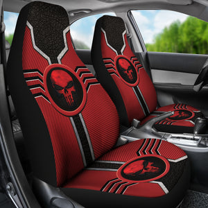 The Punisher Logo Car Seat Covers Custom For Fans Ci230110-08
