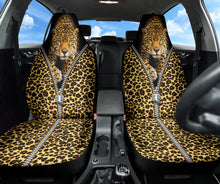 Load image into Gallery viewer, Leopard  Pattern Zip Car Seat Covers Car Accessories Ci220519-08