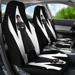 Wednesday Car Seat Covers Custom For Fans Ci221214-01