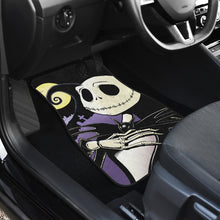 Load image into Gallery viewer, Nightmare Before Christmas Cartoon Car Floor Mats | Cute Smiling Jack Skellington With Moon Hill Car Mats Ci092501