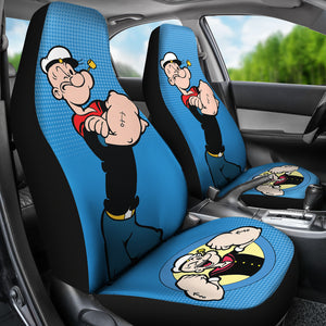 Popeye Car Seat Covers Popeye Halftone Background Car Accessories Ci221109-02
