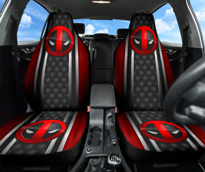 Deadpool Car Seat Covers Glossy Style Car Accessories 211401