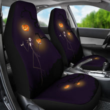 Load image into Gallery viewer, Nightmare Before Christmas Cartoon Car Seat Covers - Jack Skellington Playing With Flying Pumpkin Seat Covers Ci092902