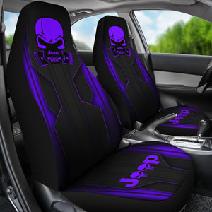 Jeep Skull Xtreme Purple Pearl Color Car Seat Covers Car Accessories Ci220602-04