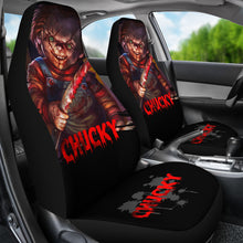 Load image into Gallery viewer, Chucky Blood Horror Halloween Bats Car Seat Covers Chucky Horror Film Car Accesories Ci091521