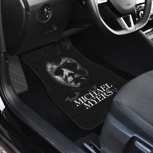 Horror Movie Car Floor Mats | Michael Myers Old Stone Face Black White Car Mats Ci090921