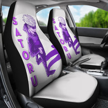 Load image into Gallery viewer, Satoru Gojo Jujutsu KaiSen Car Seat Covers Anime Seat Covers Violet Color Ci0622