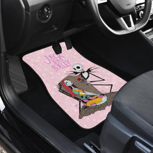 Load image into Gallery viewer, Nightmare Before Christmas Cartoon Car Seat Covers - Jack Skellington And Sally Heart Patterns Pink Seat Covers Ci101201