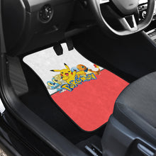 Load image into Gallery viewer, Pokemon Anime  Car Floor Mats - Pokemon Cute Group White And Red Pikachu Charmander Squirtle Car Mats Ci111002