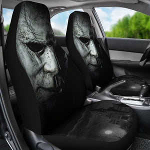 Horror Movie Car Seat Covers | Michael Myers Face House On Hill Seat Covers Ci090821