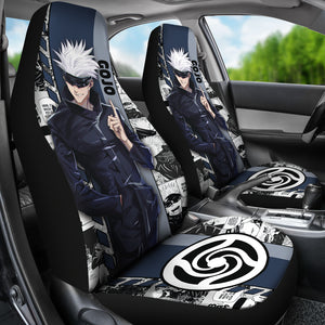 Satoru Gojo Car Seat Covers Jujutsu Kaisen Custom For Fans Ci221222-05