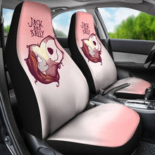 Load image into Gallery viewer, Nightmare Before Christmas Cartoon Car Seat Covers - Jack Skellington And Sally Sweet Love Cherry Pink Seat Covers Ci101303