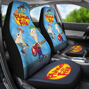 Phineas & Ferb Car Seat Covers Custom For Fans Ci221208-04