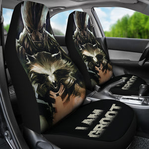 Groot And Rocket Guardians Of the Galaxy Car Seat Covers Movie Car Accessories Custom For Fans Ci22061304