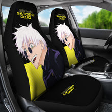 Load image into Gallery viewer, Satoru Gojo Jujutsu KaiSen Car Seat Covers Anime Yellow Seat Covers Ci0714