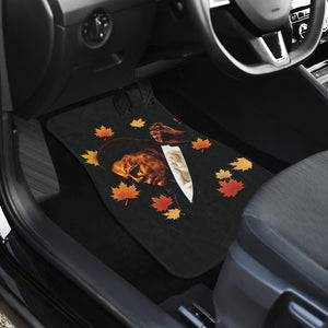 Horror Movie Car Floor Mats | Michael Myers And Laurie Strode On Knife Car Mats Ci090721
