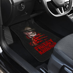 Horror Movie Car Floor Mats | Freddy Krueger Bloody Glove Claw Car Mats Ci083021