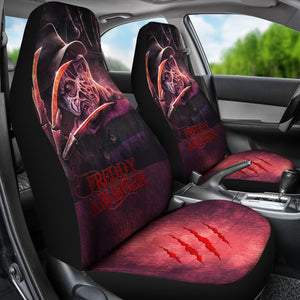 Freddy Krueger Hand Dark Horror Film ART Seat Covers Halloween Car Accessories Gift Idea Ci0825